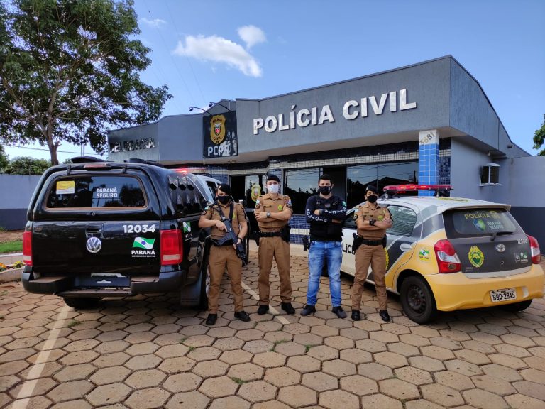 Ladrão de veículo da Prefeitura de Espigão Alto sofre acidente na fuga e é capturado pela polícia