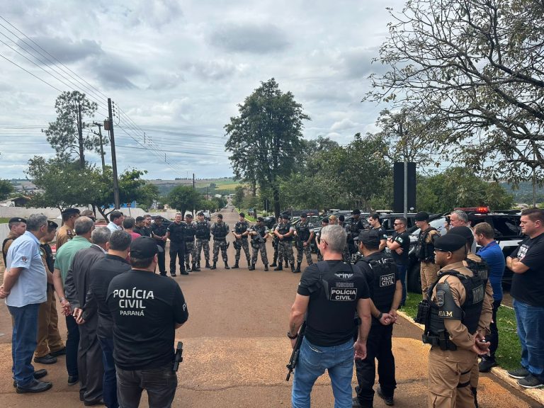 Operação conjunta das Polícias Civil e Militar visa reduzir criminalidade em Quedas do Iguaçu